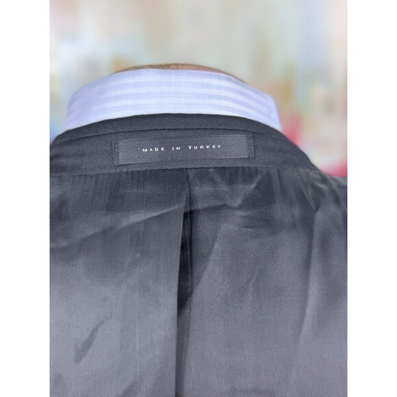 Hugo Boss Mens NWOT Black Italian Super 120’s Wool Blazer 38R MSRP $898 - Picture 11 of 16